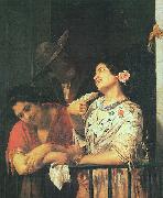 Mary Cassatt On the Balcony oil painting artist